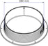 intulon 6-inch Tube Portable AC Air Conditioner/Fan Exhaust Plastic Hose Flange Wall Mount - Counter-Clockwise thread 6CCWMOUNT,Off White...