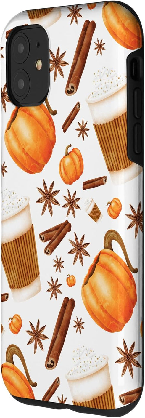 iPhone 11 Fall Leaves Phone Gift Halloween Thanksgiving Pumpkin Case...