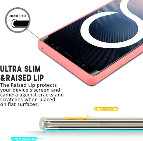 GOOSPERY Soft Feeling Jelly for Samsung Galaxy Note 8 Case (2017) Silky Slim Bumper Cover (Flamingo)...