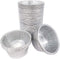 50Pack Disposable Round Aluminum Foil Trays Containers Cake Cup 3.2"x3.2"x1.4" For Kitchen Baking BBQ Make Cake Desserts Make Food For Kids Heat F...