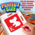 Pack of 26 Stencils for Kids | Animal Shape Stencils with Alphabet Letters | Kids Stencils for Drawing | Drawing Stencils for Kids Ages 4-8 | Kids...