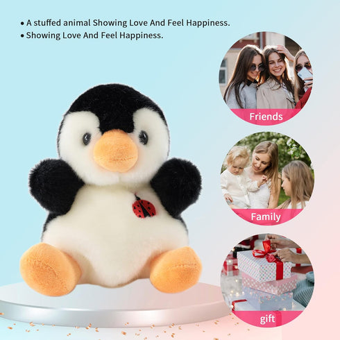 8" Penguin Stuffed Animals Plush, Cute Plushies for Animal Themed Parties Teacher Student Award, Animal Toys for Boys, Girls, Great for Nursery, R...