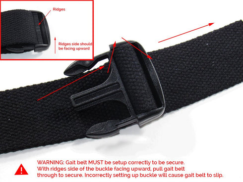 EMI 60" Polyester Gait Belt Pink with Plastic Buckle for Transfer Assistance with Elderly, Seniors, and Physical Therapy...