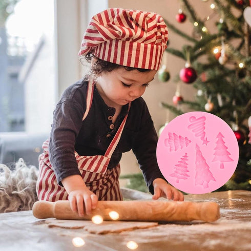 Christmas Tree Fondant Cake Silicone Mold 1 Pcs for Cake Decoration Candy Sugar Cupcake Topper Cake Polymer Clay Crafts Epoxy Resin...