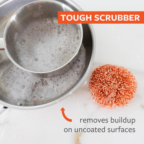 Full Circle Lucky Scrubber - Copper Scrubbers - Set of 3...