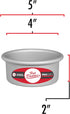 Fat Daddio's PCC-42 Anodized Aluminum Round Cheesecake Pan, 4 x 2 Inch...
