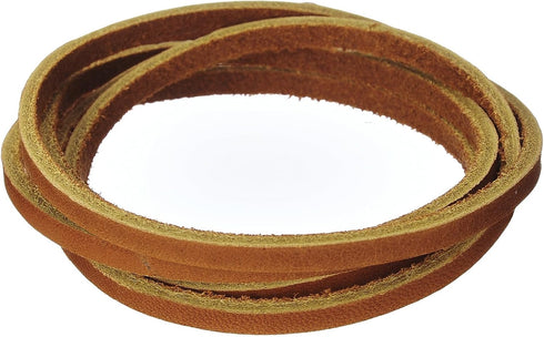 Realeather Crafts ROC040260 Chieftain 1.25" x Leather Latigo Lace, 125" by 4 yd Carded, Brown...