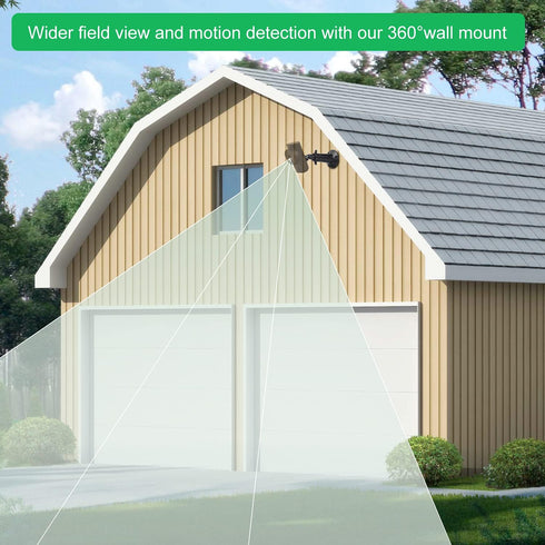 Wall Mount Compatible with SimpliSafe SimpliCam 1080p Wired Indoor Home Security Camera, 360 Degree Adjustable Aluminium Wall Mounting Bracket for...