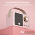 Retro Bluetooth Speaker, Wireless Vintage Small Speaker, Hands-Free Call,400mA Battery,TF Card,Aux Line, Portable Speaker for iOS Android Smartpho...