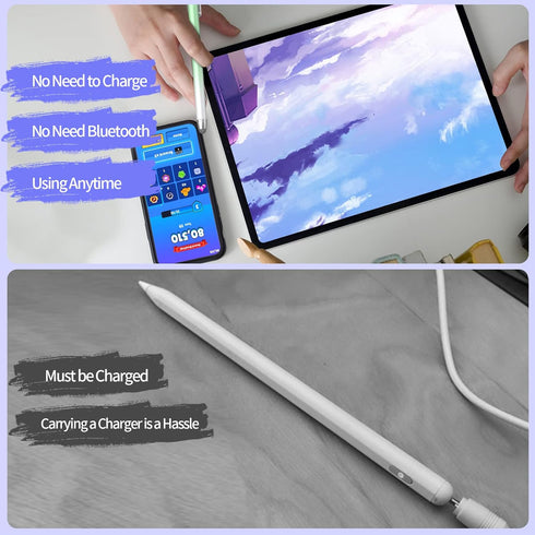 Stylus Pens for Touch Screens, High Precision 2-in-1 Disc Stylus Pen with Magnetic Adsorption, Compatible with iPad/iPhone/Tablets/Android and All...