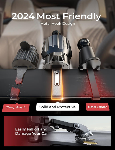 LISEN Car Phone Holder Vent, Phone Mount for Car Vent Universal Phone Holders for Your Car Hands Free Air Vent Cell Phone Car Mount Fits All Phone...