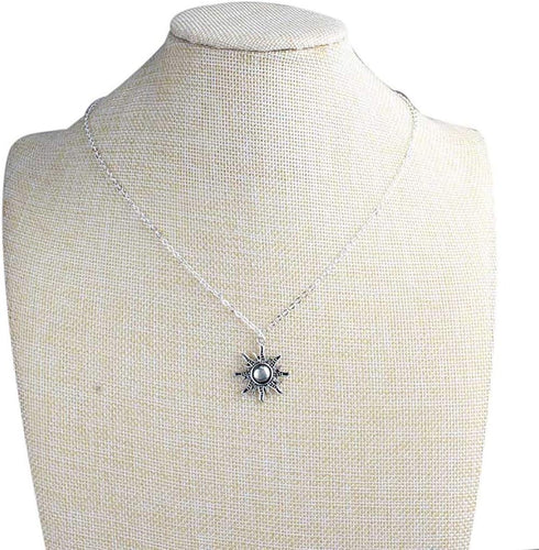 2 Pcs Sun and Moon Necklace Set, Friendship Necklaces Best Friends Necklaces Crescent Celestial Valentine Heart BFF Jewelry Necklaces Gift for Wom...