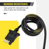 Oyviny 4 Way Flat Trailer Connector 5 Feet Jacketed Cable Heavy Duty Extension Cable Standard 4 Pin Trailer End Wiring Harness Adapter 18AWG Red C...