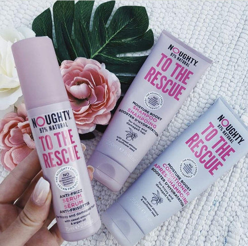 Noughty 97% Natural To The Rescue Anti-Frizz Serum, Smoothing Hydrating Formula with Heat Protection for Dry, Frizzy and Damaged Hair, Sulphate Fr...
