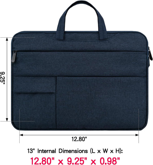 RAINYEAR 13 Inch Laptop Sleeve Case Compatible MacBook 13.6 A2681 M2 M1 13.3 Air Pro A2338 A2337, 13.3" Notebook Computer Chromebook Briefcase wit...