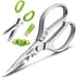 ONEBOM Kitchen Shears 2 Pack,Multi-Function Kitchen Scissors Heavy Duty Sharp 304 Stainless Steel, Apartment Kitchen Accessories Cooking Shears fo...