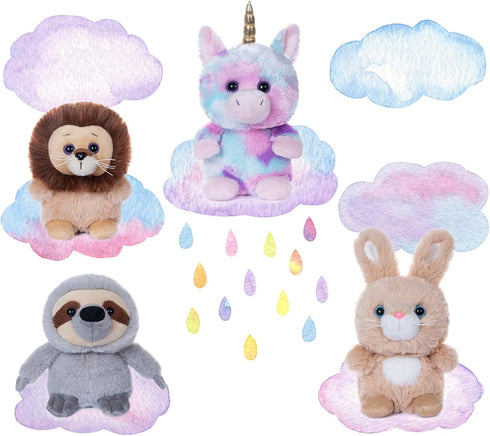My OLi 5" Plush Toys Set Stuffed Animals Bundle of Fairy Tale Animal Toys Unicorn,Lion,Rabbit and Sloth Stuffed Animals Pack of 4 for Babies Kids ...
