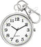 Minimalist Ultra Thin Open Face Quartz Pocket Watch with Key Buckle Unisex Portable Unisex Pocket Watch...