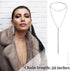MTLEE 6 Pieces Women Crystal Jewelry Set Rhinestone Layered Choker Necklaces Long Tassel Necklaces Crystal Bracelet Cuff Bangles Diamond Tassel Da...
