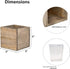 CYS EXCEL Cube Planter Box with Removable Plastic Liner (3"x3"x3")(6 PCS) | Multiple Size Choices Wood Square Planter | Indoor Decorative Window B...
