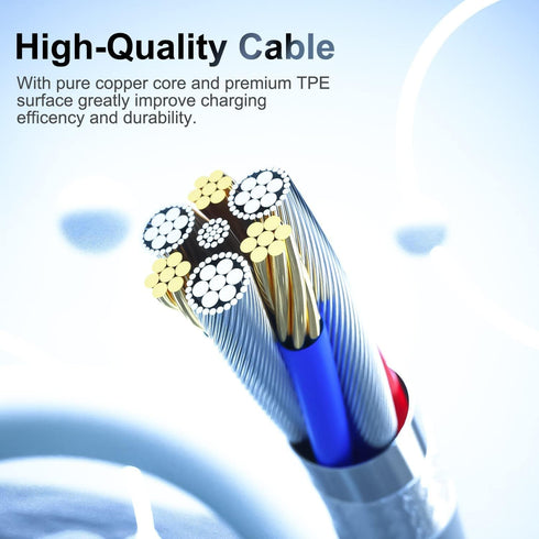 iPhone Charger, Lightning Cable Apple MFi Certified iPhone Charger Cord 3/3/6/6/10FT Compatible with iPhone 14 13 12 11 Pro Max XR XS X 8 7 Plus 6...