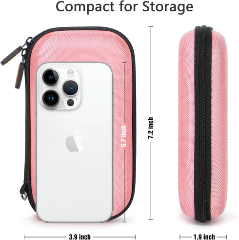 GLCON Electronic Organizer Travel Case - Shockproof Carrying Case Hard Protective Tech Pouch for Power Bank, Earbuds, Hard Drive, Smartphone, Cabl...