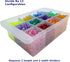 IRIS USA Compatible Configurable Large Drawer Dividers for Plastic Storage Craft Cabinets (4X Length + 4X Width Pieces)...