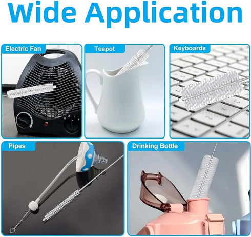 Straw Cleaner Brush for Owala FreeSip 24oz/32oz/40oz, Silicone Long Handle Bottle Brush for Owala Water Bottle,Plus 3 in 1 Cup Lid Cleaning Brush...