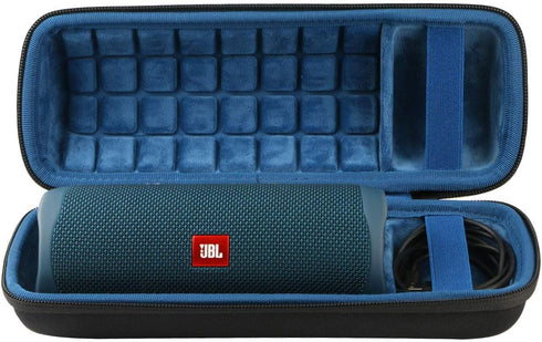 co2CREA Hard Travel Case Replacement for JBL Flip 6 FLIP 5 Waterproof Portable Bluetooth Speaker (Black Case + Inside Blue)...
