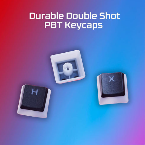 HyperX Pudding Keycaps 2 - Full Key Set - PBT - 112 Keys -White...