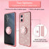 for OnePlus Nord N20 5G Phone Case (EB2103) with Ring Stand Lanyard Strap Cute Glitter Girls Women Protection ShockProof 2-Layer Protective Cover ...