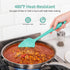 U-Taste Silicone Baking Spatula Set: 480ºF High Heat Resistant, Food Grade Flexible Rubber Kitchen Cooking Mixing Scraper, Food Grade Seamless Ute...
