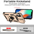 Hitaoyou iPhone xr case with Camera Cover,iPhone xr Phone Case, iPhone xr case with Stand Military Grade Shockproof Heavy Duty Protective with Mag...
