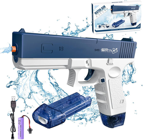 Electric Water Gun for Kids & Adults Pistol Automatic Squirt Guns Water Guns Toy 32 feet, Long-Distance Shooting Waterproof, Powerful Squirt GunsS...