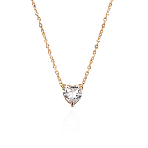 Women Simple Choker Heart Choker Pendant Necklace Trendy Necklace Bridal Necklace Jewelry for Women(GOLD)...