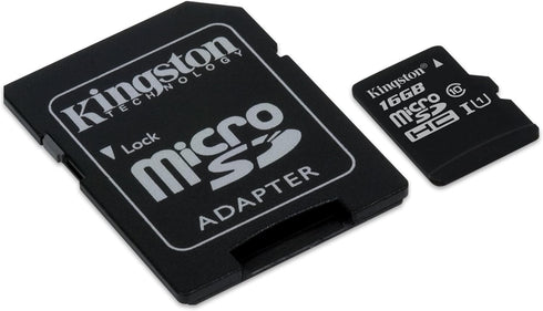 Kingston Digital 16GB Micro SDHC UHS-I Class 10 Industrial Temp Card with SD Adapter (SDCIT/16GB)...