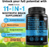 11-in-1 Nootropic Brain Supplements: Memory & Focus Supplement with Ginkgo Biloba, L Theanine, Bioperine, & Alpha GPC Choline - 1321mg, 60ct - Sti...