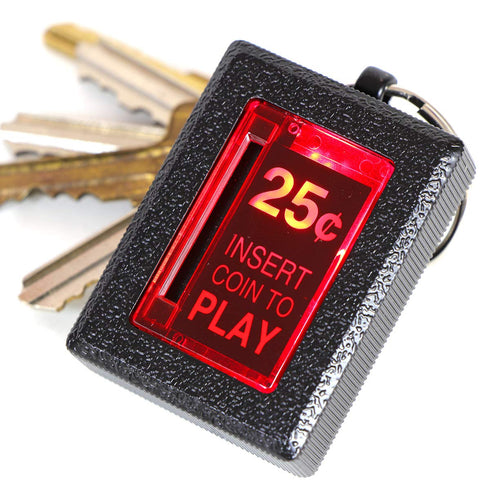 New Wave Toys RepliCade Insert Coin Keychain, Retro Accurate Replica Arcade Light Up LED Button...