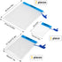 HEETA 5-Pack Clear Waterproof Dry Bag, Water Tight Cases Pouch Dry Bags for Camera Mobile Phone Maps, Kayaking Boating Document Holder (Blue)...