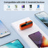 Mini Portable Charger with USB-C Connector 5200mAh,Compact LCD Display Power Bank,Cute Battery Pack Compatible with iPhone 15/15 Plus/15 Pro/15 Pr...