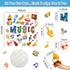 Music Cutouts Music Notes Classroom Bulletin Board Decorations Music Party Themed Birthday Party Supplies for Toddler Kids Students Classroom...