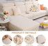Magic Sofa Covers Soothing Home Sofa Cushion Covers Sofa Hero Covers for Couch Magic Couch Covers Stretch Slipcovers for Couches and Sofas (Wheat-...