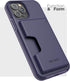 ENCASED Phantom Wallet Case Compatible with iPhone 12 Pro Max Protective Cover with Card Holder Slot (3 Credit Cards Capacity) Purple...