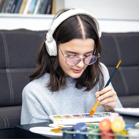 Cake Painting Brushes Set 6 Pcs Cake Decorating Brushes Food Safe Paint Brushes Tools Soft Cookie Painting Brushes for Cookie Cake Decoration (Blu...