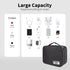 Cable Organizer Bag, Large Capacity Electronic Organizer Travel Case With Handle, Waterproof Tech Organizer for iPad Mini, Kindle, Cables, Charger...