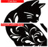 URATOT 3 Pack Metal Cat Garden Statues Black Cat Silhouette Cat Decorative Garden Stakes Garden Outdoor Statues Animal Stakes for Yard Decor and L...