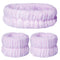 3pcs Spa Facial Headband Women Makeup Headband Girls Washing Face Headband Soft Microfiber Spa Wrist Washband Ladies Spa Hair Wraps Headbands for ...