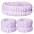 3pcs Spa Facial Headband Women Makeup Headband Girls Washing Face Headband Soft Microfiber Spa Wrist Washband Ladies Spa Hair Wraps Headbands for ...