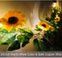 Fielegen 20 LED Artificial Sunflower Garland String Lights, 6.56ft Silk Sunflower Vines with 9 Flower Heads Battery Powered Fairy String Lights fo...