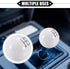 Car Manual 4 Speed Ball Gear Shift Knob Kit, Round Short Throw Shifter Universal for Manual Transmission Vehicles Durable Acrylic White with Adapt...